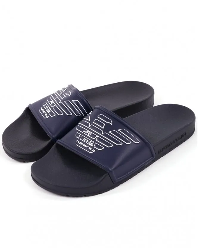 Emporio Armani Sliders Navy