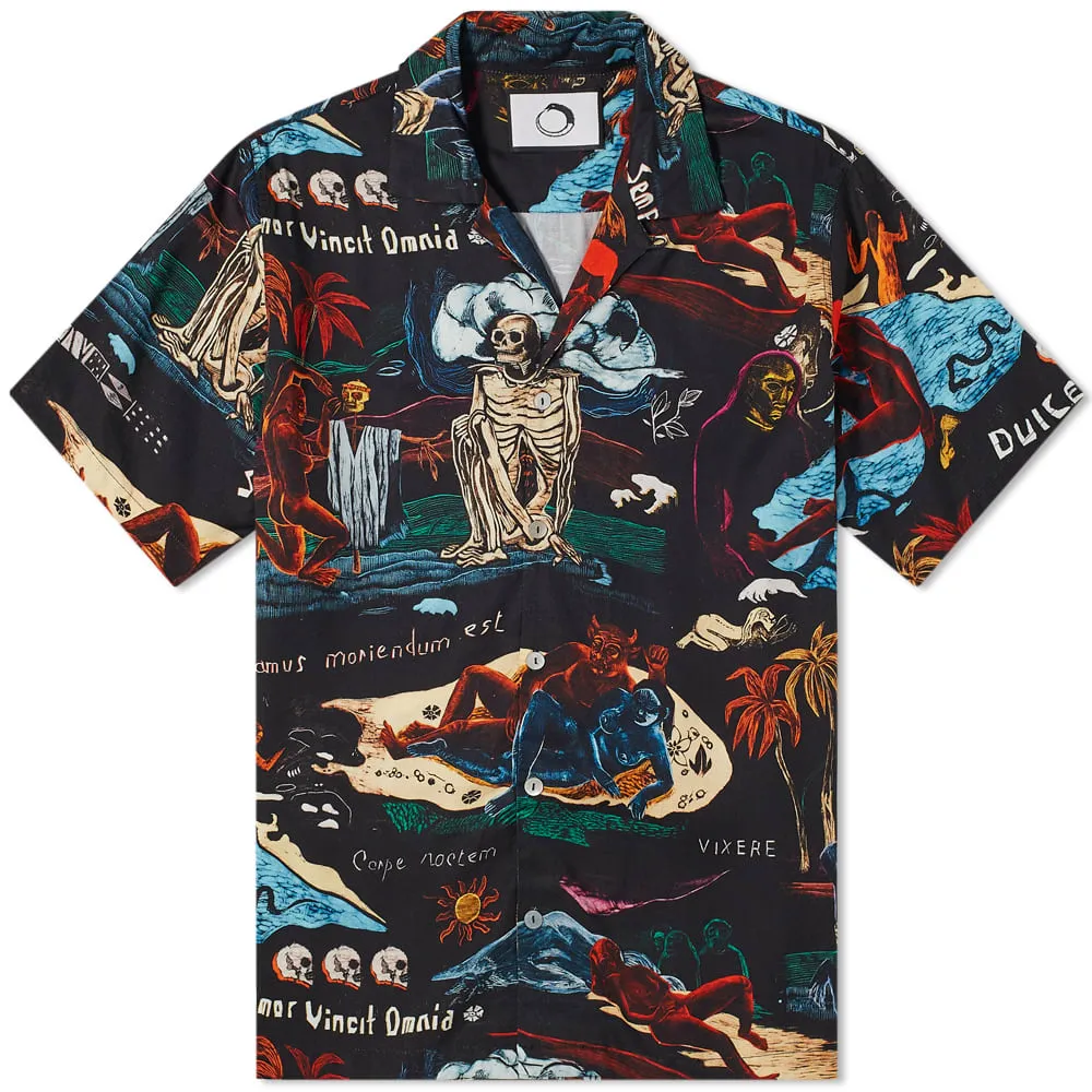 Endless Joy Vivamus Dark Print Vacation ShirtBlack, Multi