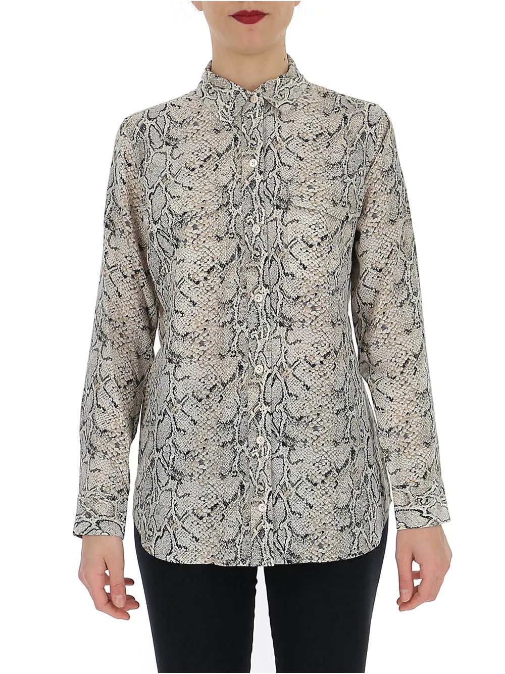 Equipment Animal Print Shirt