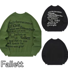 Fallett  |Unisex Street Style Long Sleeves Cotton Oversized