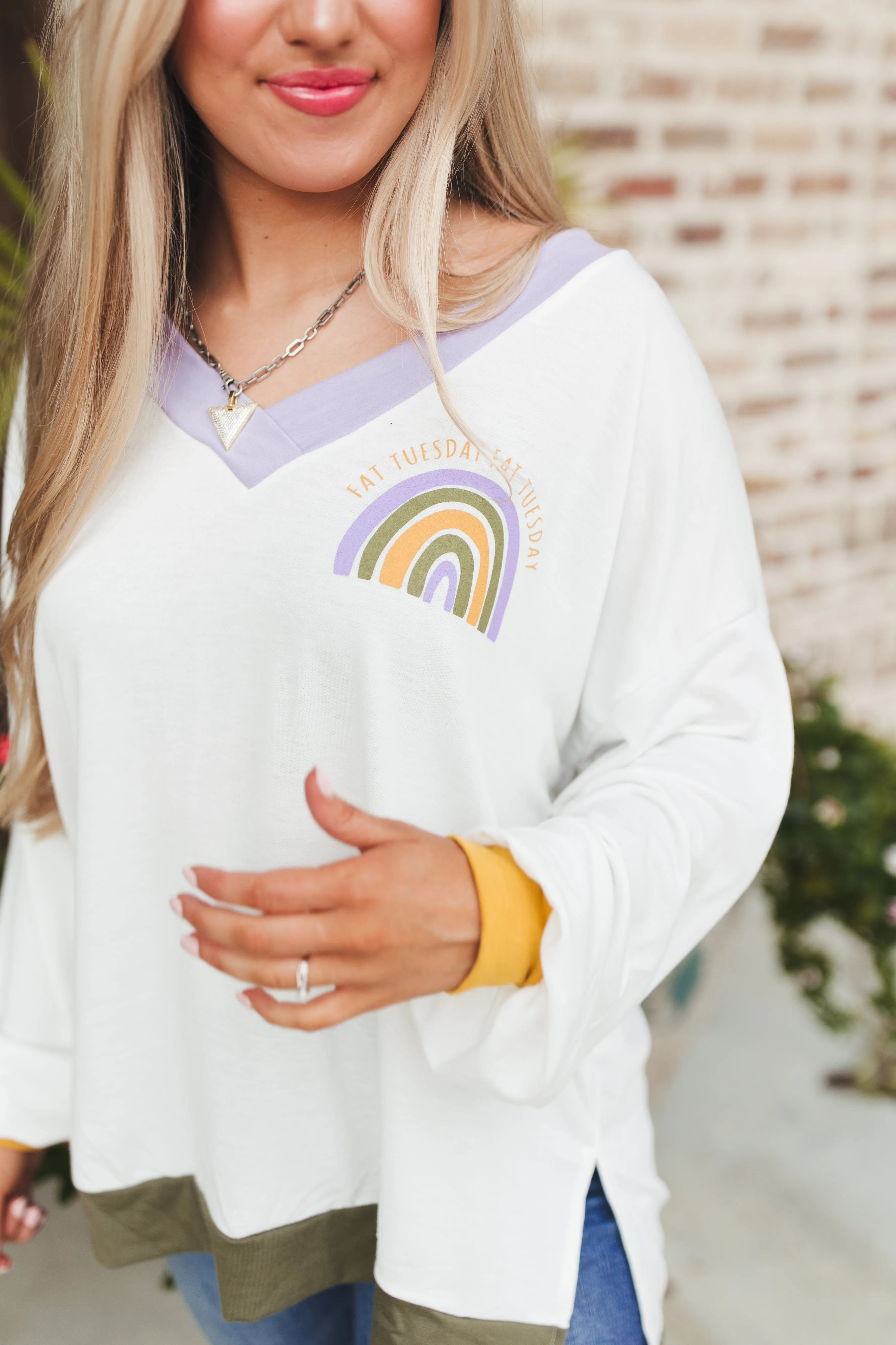 Fat Tuesday Oversized Pullover