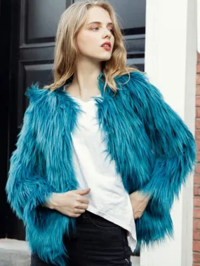 Faux Fur Coat Winter Short Eco-friendly Fur Coat For Women 2024