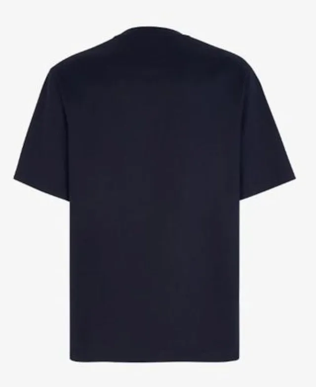 FENDI  |Crew Neck Street Style Cotton Short Sleeves Logo Luxury