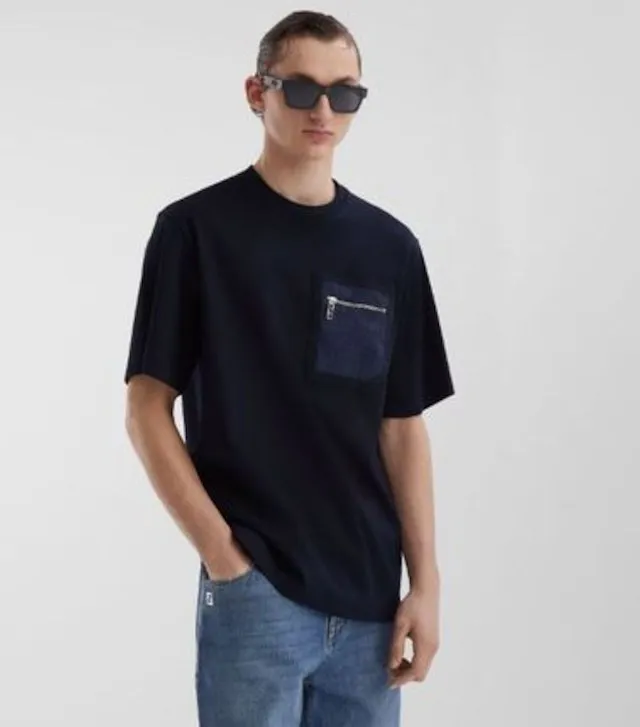 FENDI  |Crew Neck Street Style Cotton Short Sleeves Logo Luxury