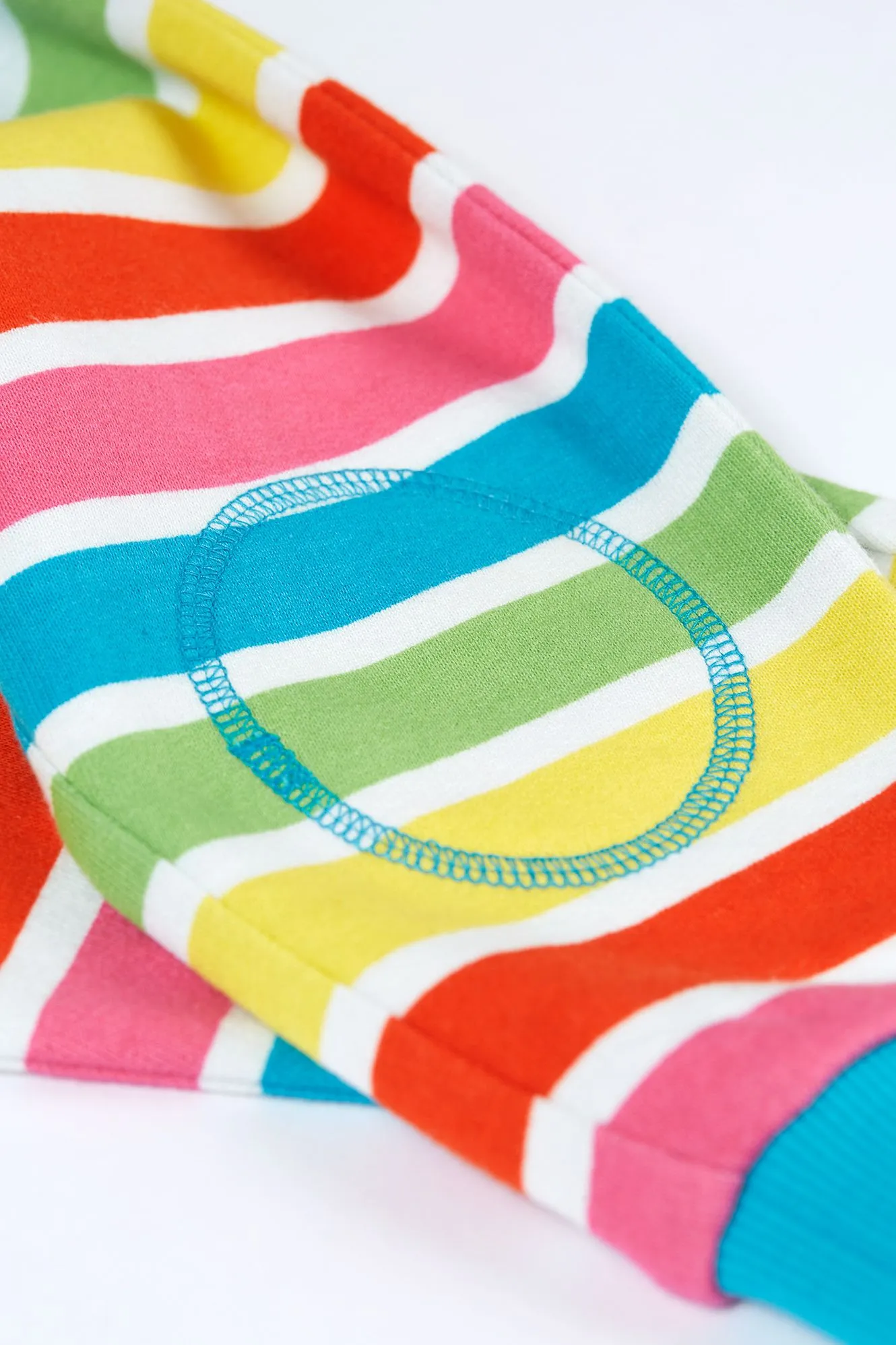 Frugi Rainbow Stripe Switch Snuggle Crawlers