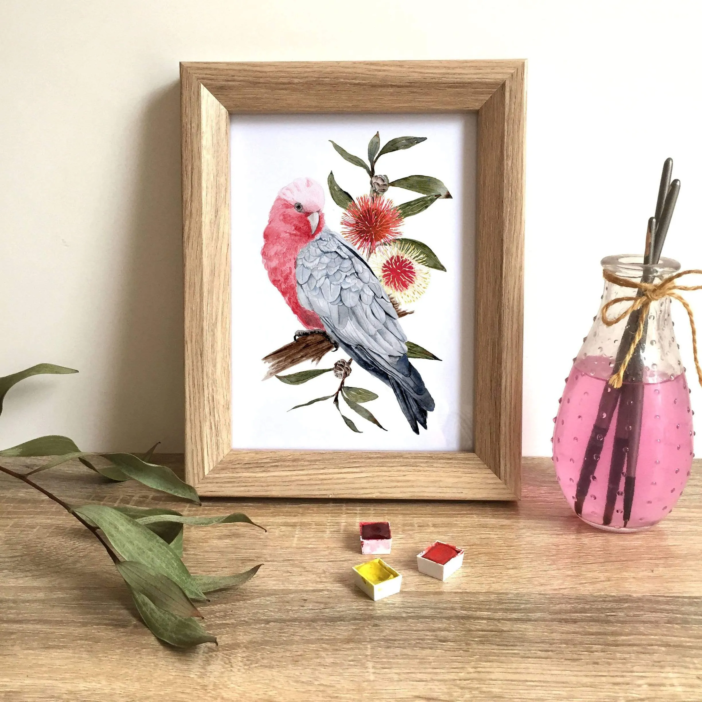 Galah Art Print Left