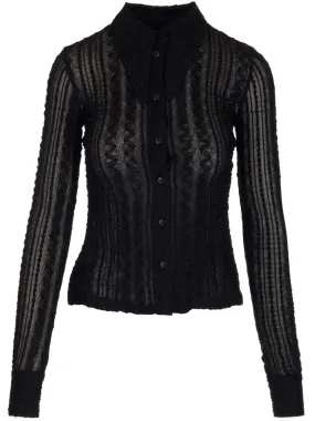 Ganni Lace Long-Sleeved Shirt