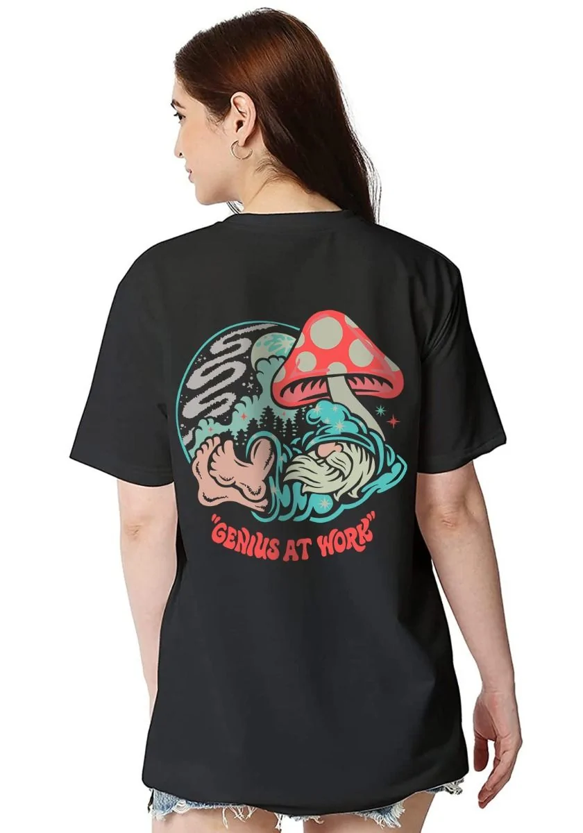 Genius Mushroom Women Oversized T-Shirt