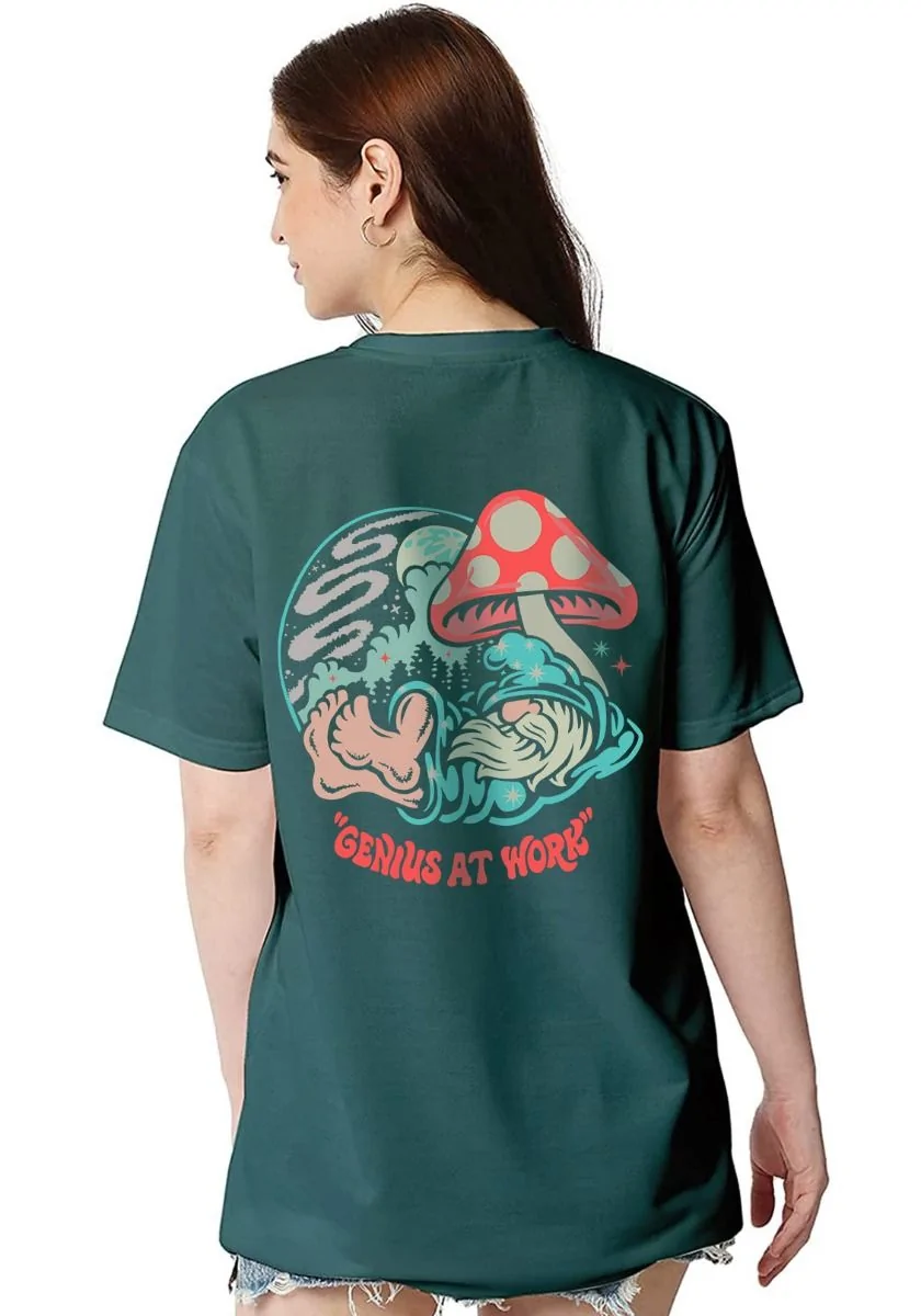 Genius Mushroom Women Oversized T-Shirt