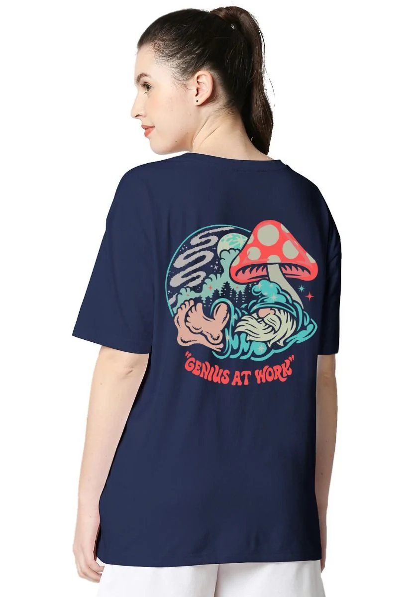 Genius Mushroom Women Oversized T-Shirt