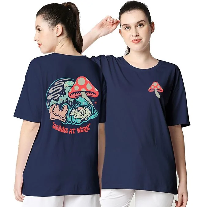 Genius Mushroom Women Oversized T-Shirt