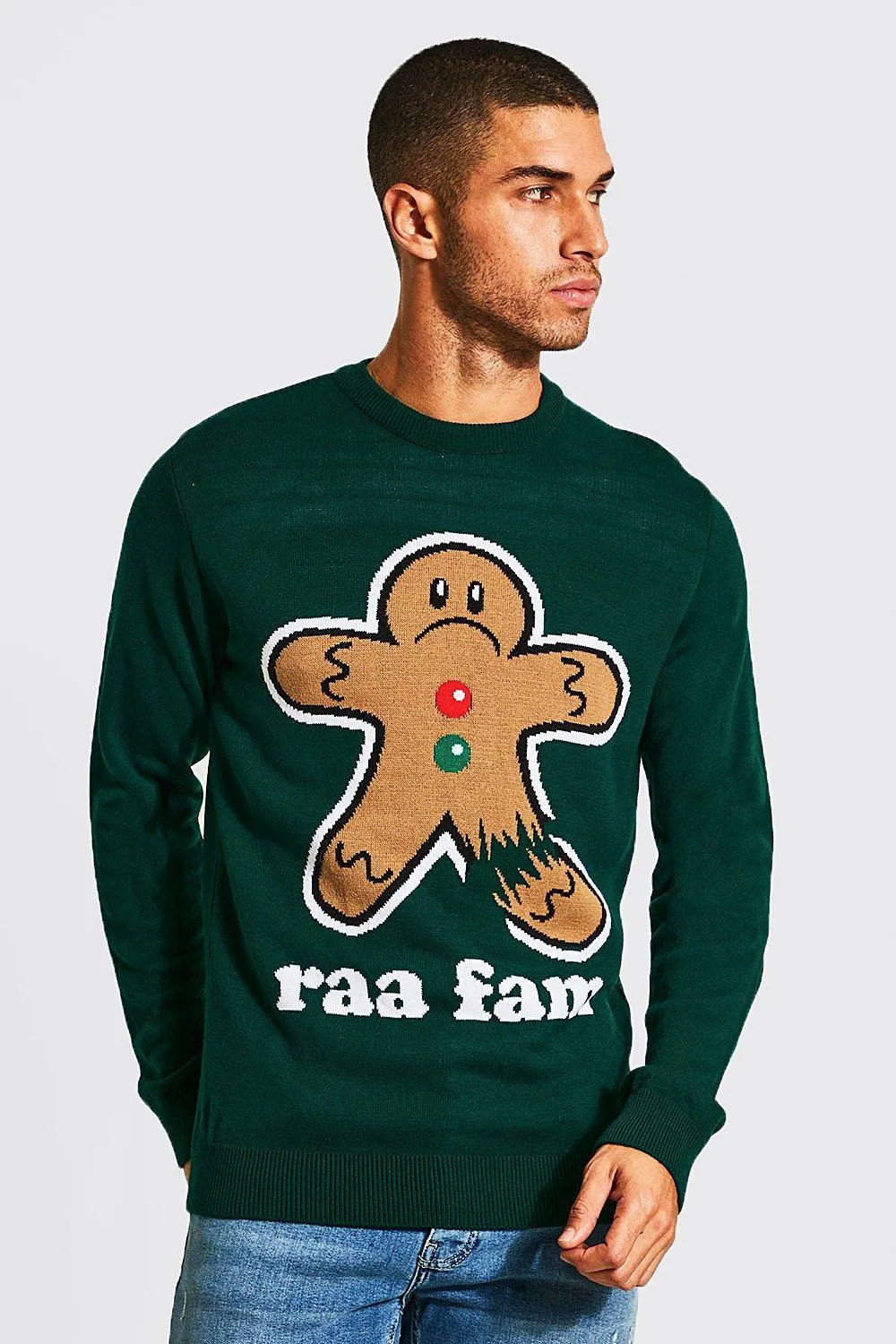 Gingerbread Slogan Christmas Jumper