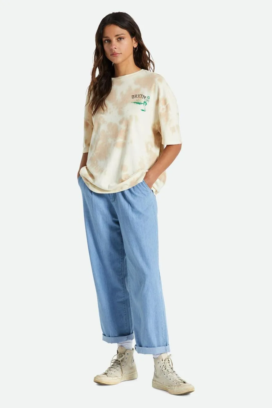 Good Time Oversized Boyfriend Tee - Safari Cloud Wash