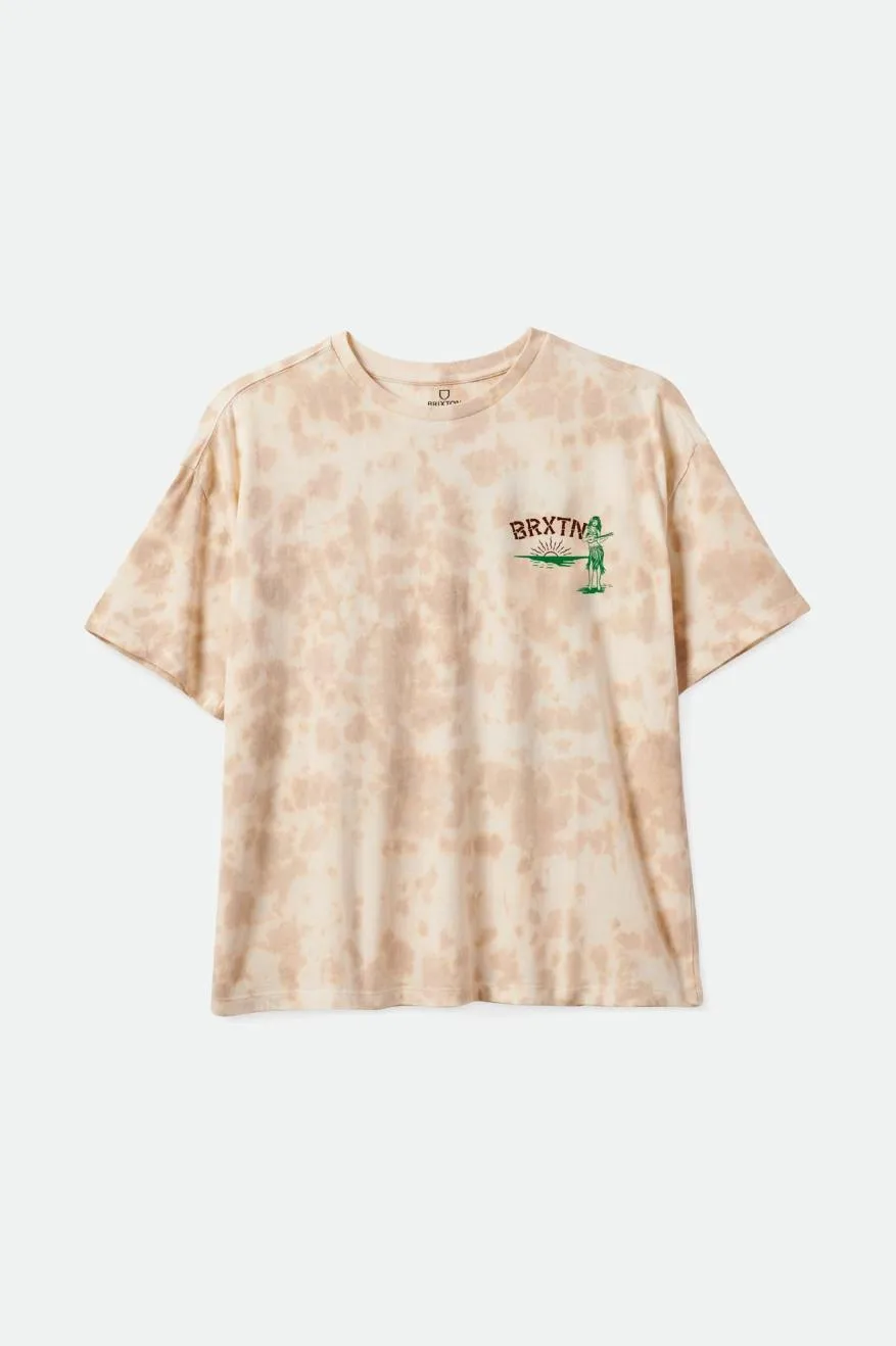 Good Time Oversized Boyfriend Tee - Safari Cloud Wash