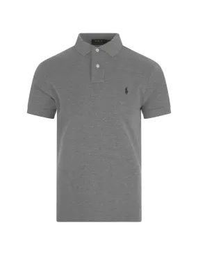 Grey Slim-Fit Piqu? Polo