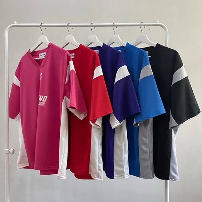 HUE  |Street Style Plain Short Sleeves Oversized Logo T-Shirts