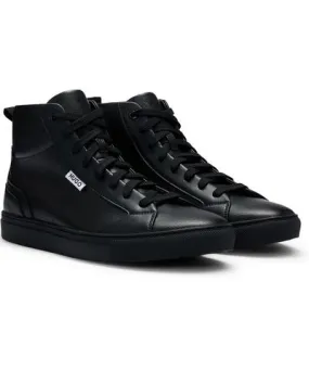 Hugo High-top trainers in grained faux leather