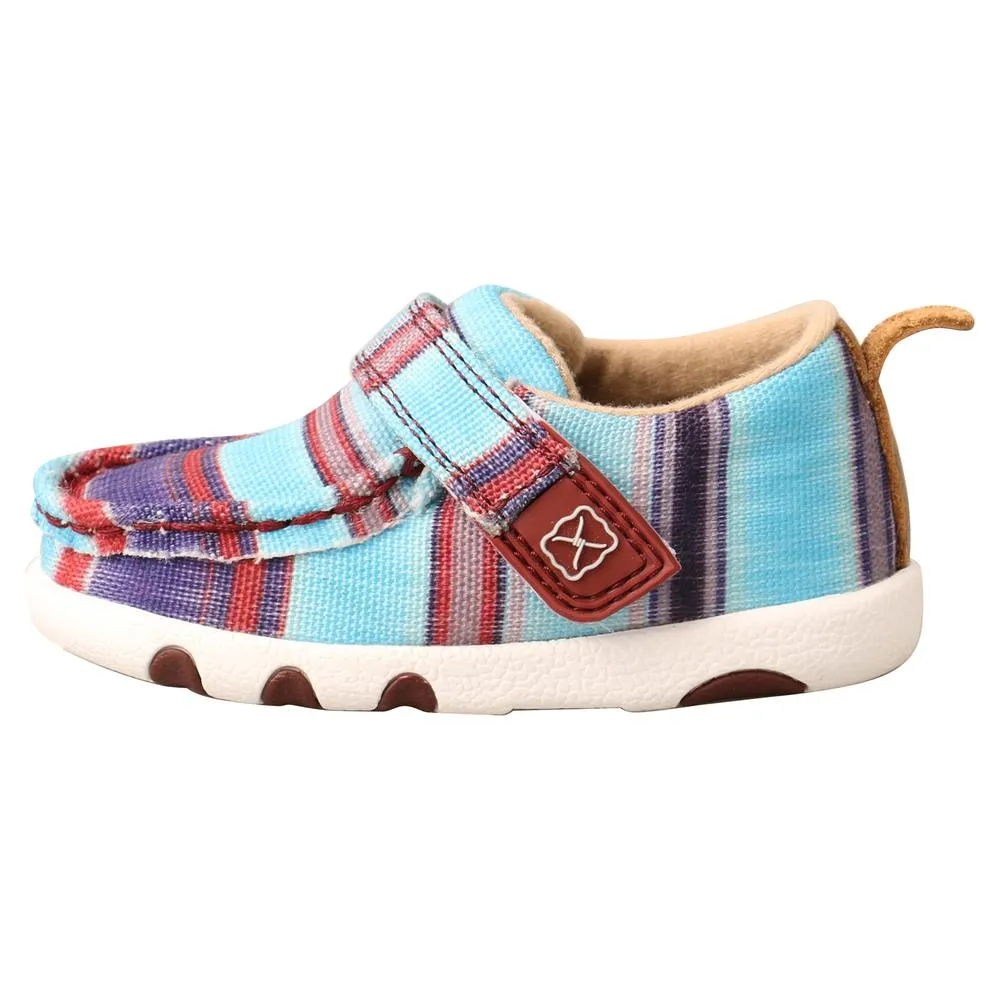 Infants Twisted X Hooey Blue Multi Print Driving Moc