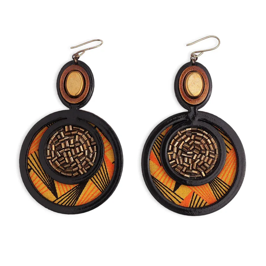 INKATURAH Mother Daughter African Print Earrings