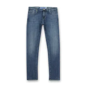 Jacob Cohen - Chris Skinny Fit Navy Badge Jeans