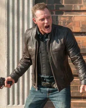 Jason Beghe Leather Chicago P.D. Hank Voight Leather Jacket