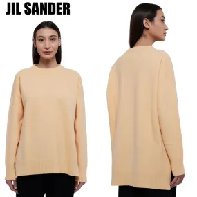 JIL SANDER NAVY  |Crew Neck Casual Style Unisex Wool Street Style Long Sleeves