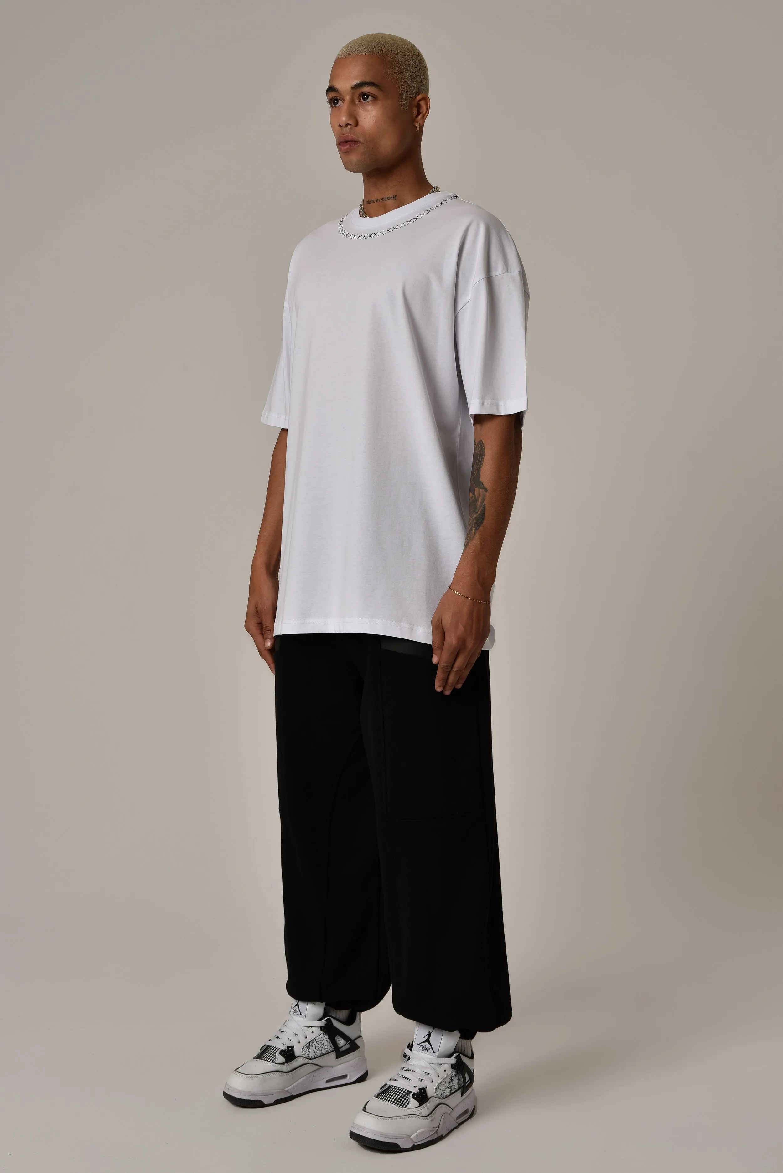 Keep Out Oversized Tee White