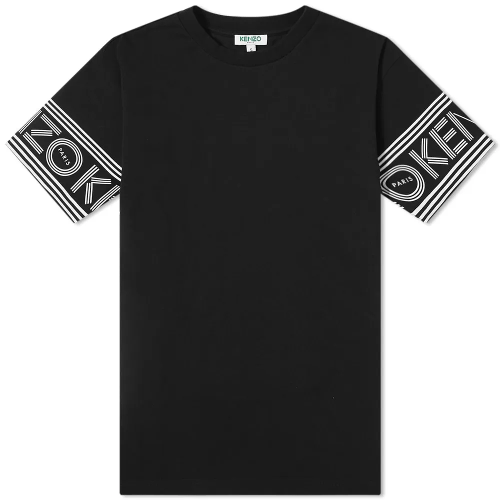 Kenzo Paris Cuff Print T-ShirtBlack