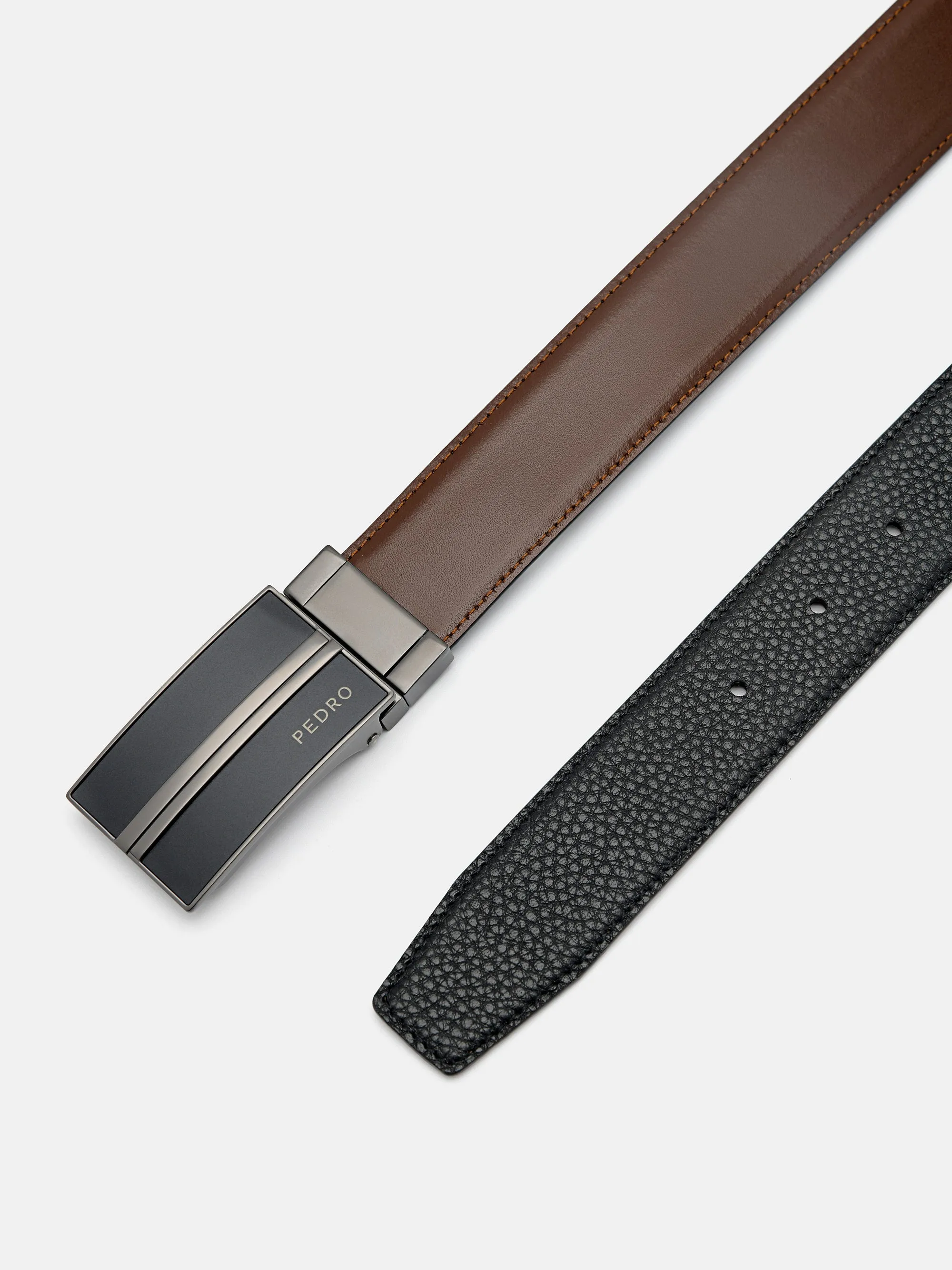 Leather Reversible Tang Belt