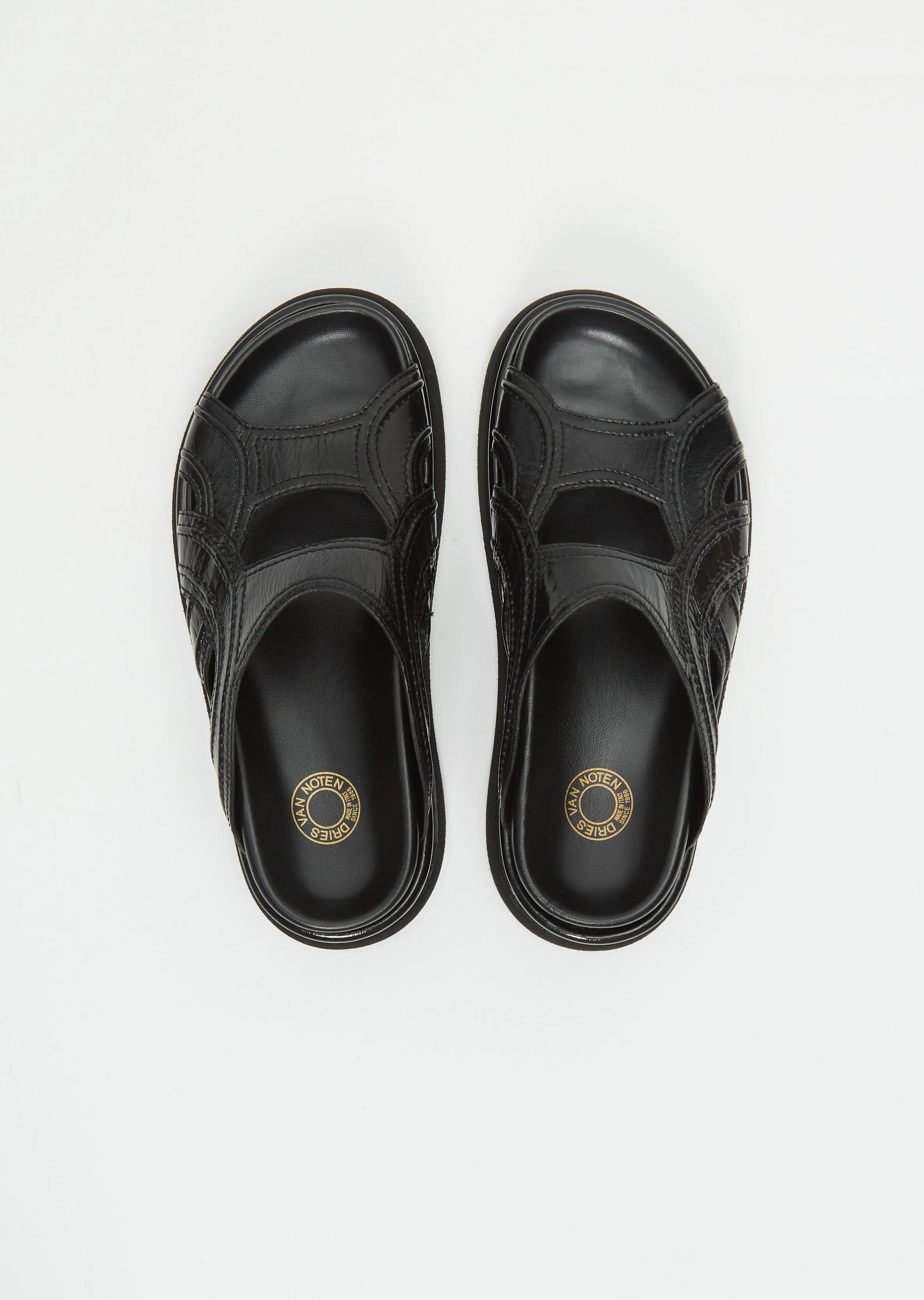 Leather Sandal — Black