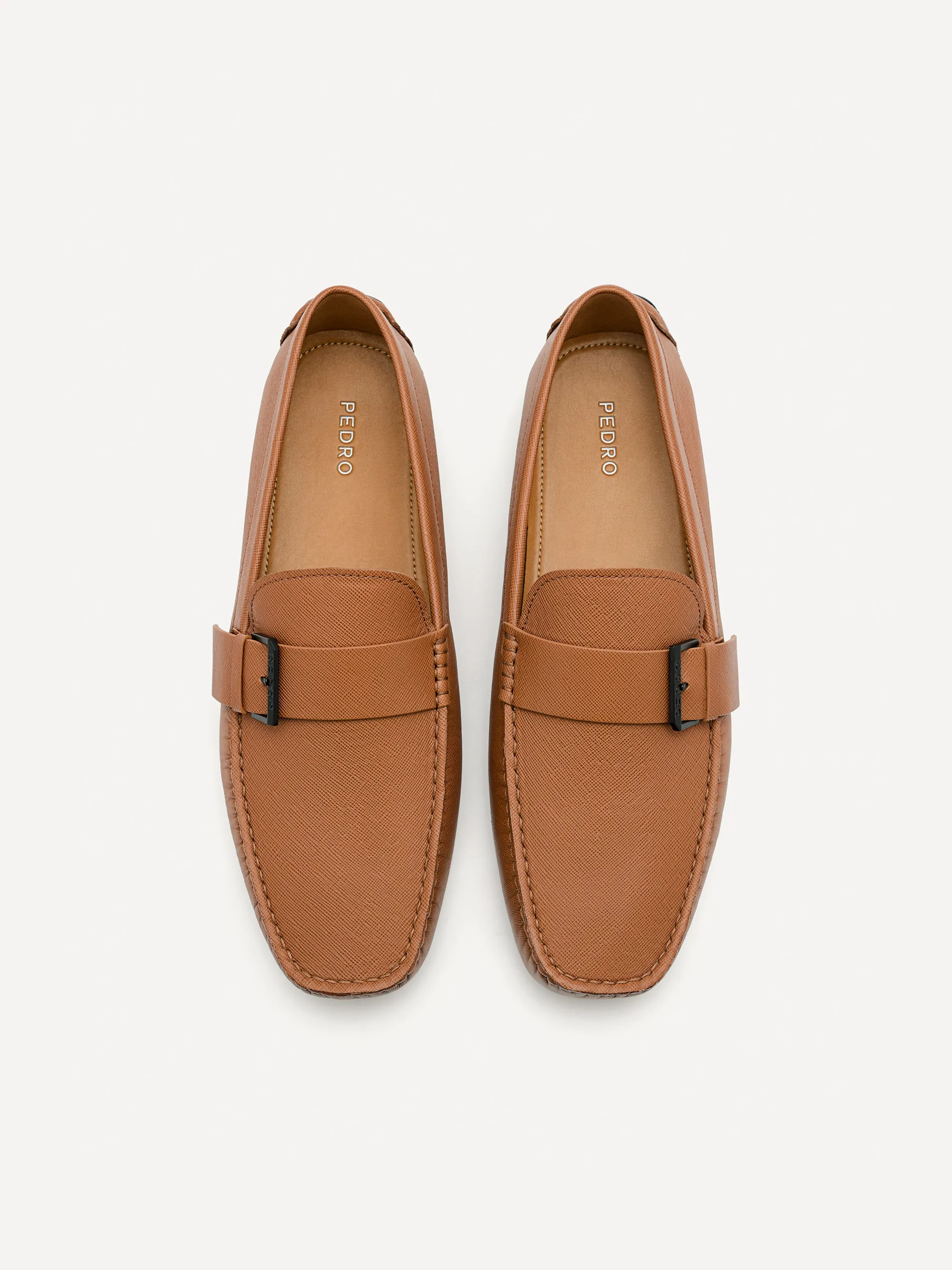 Leather Strap Moccasins