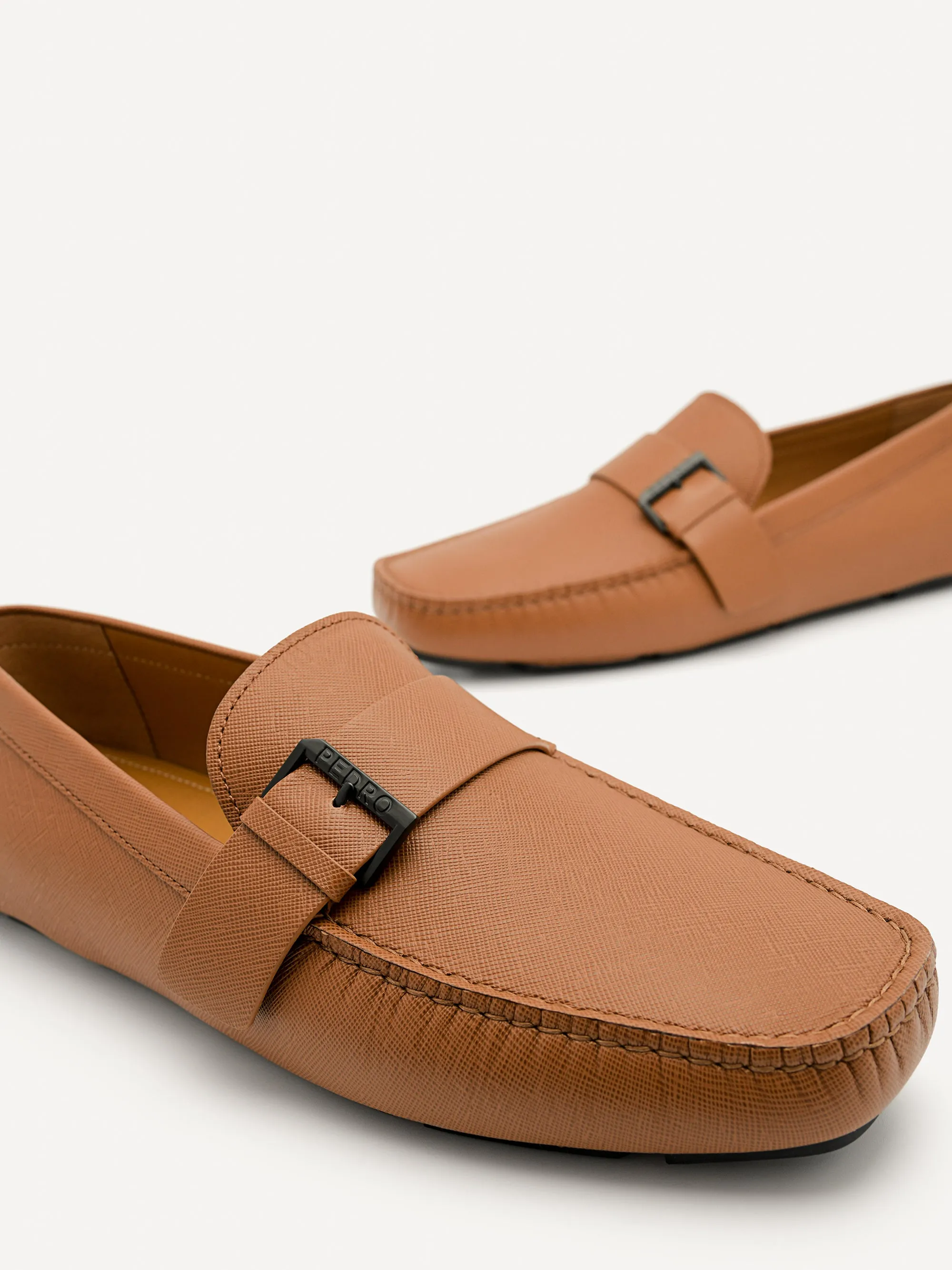 Leather Strap Moccasins