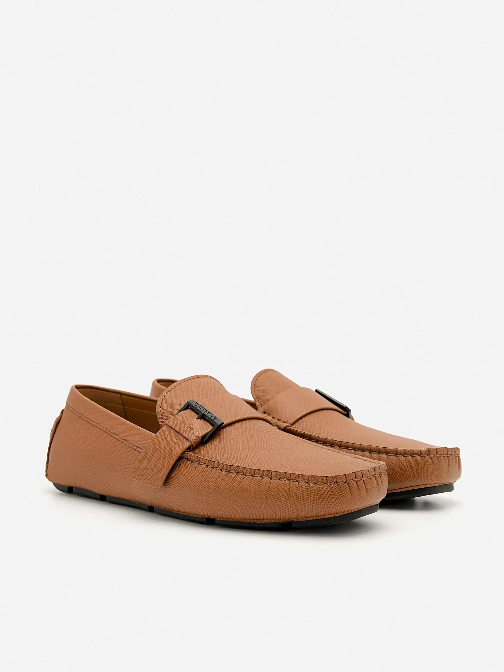 Leather Strap Moccasins