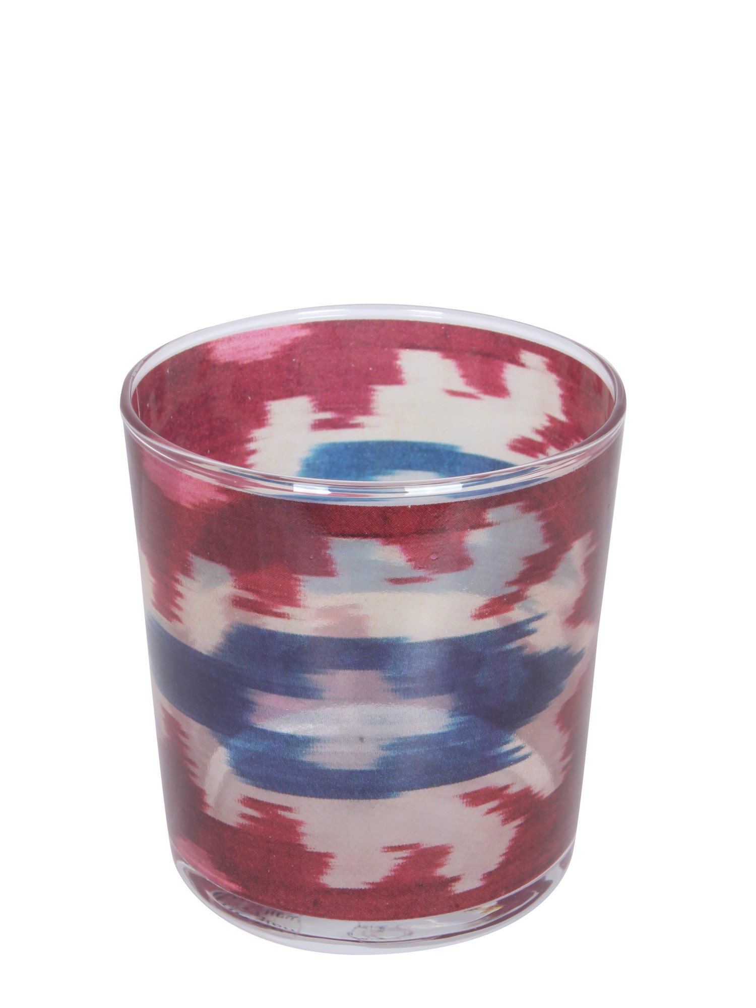 LES-OTTOMANS    GLASS CUP WITH IKAT GOLD PRINT