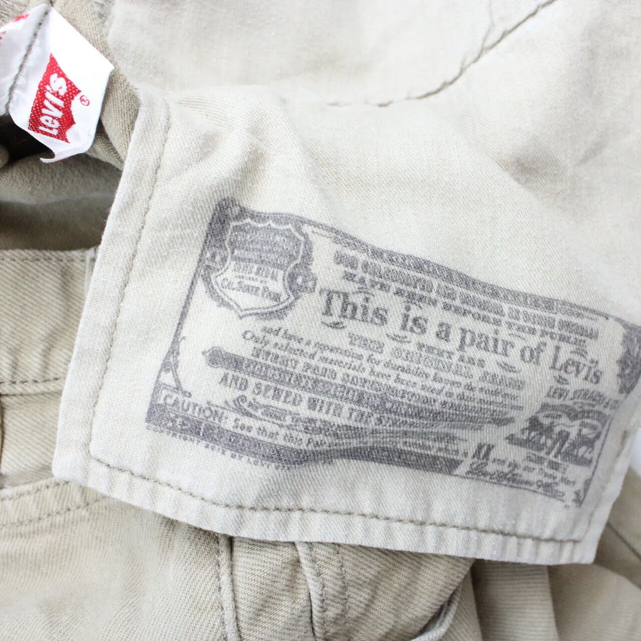 LEVIS 501 Jeans Beige | W38 L32