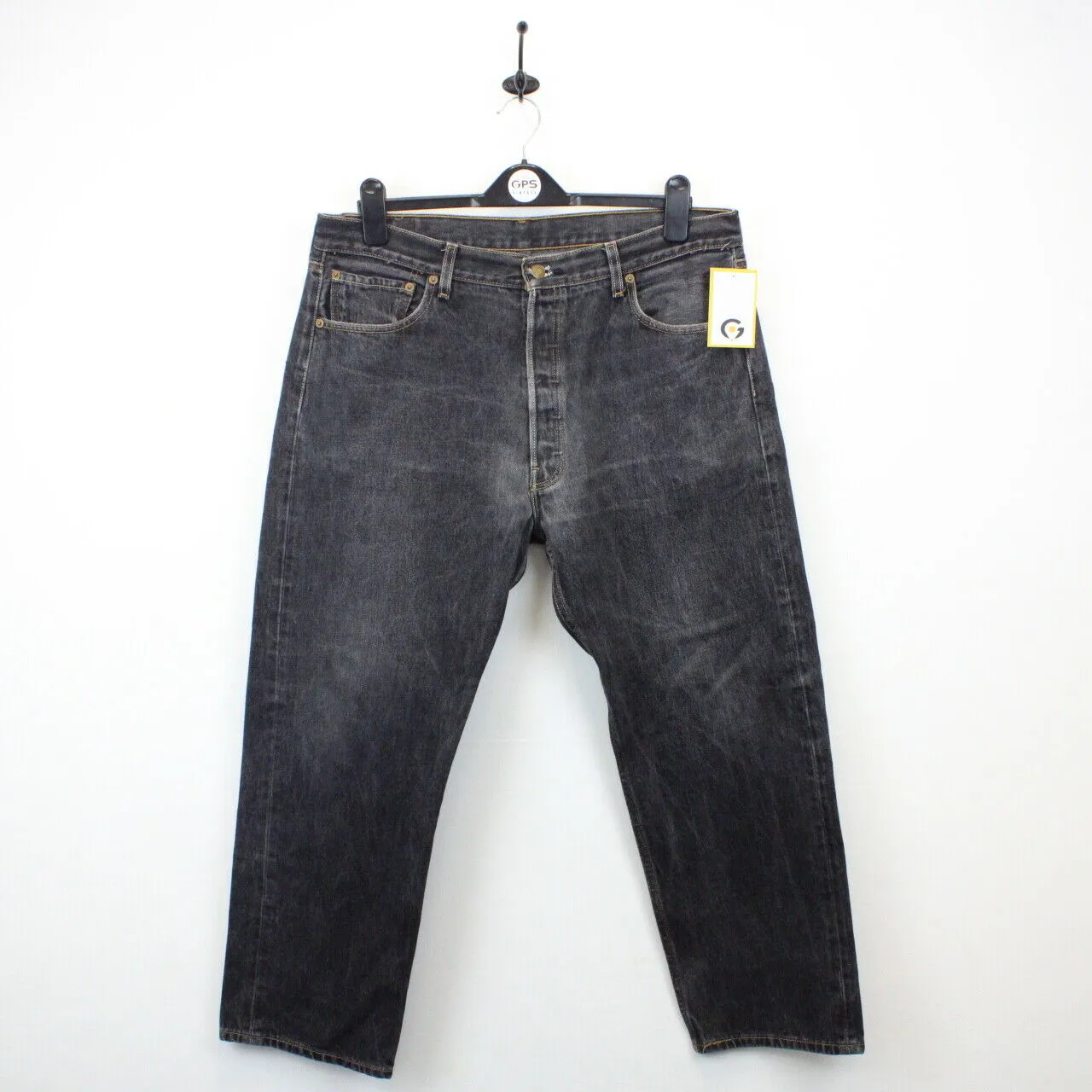 LEVIS 501 Jeans Black Charcoal | W38 L28