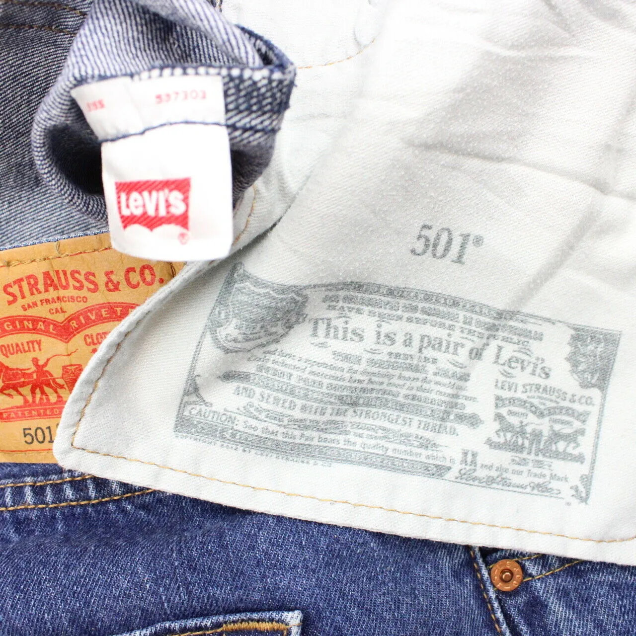 LEVIS 501 Jeans Mid Blue | W40 L30