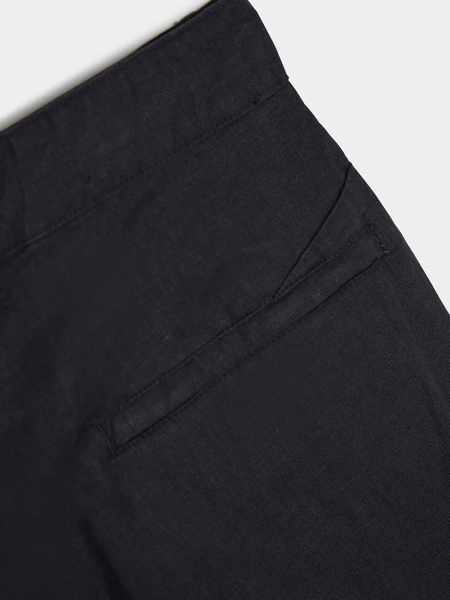 Linen Twill Sunset Short, Navy