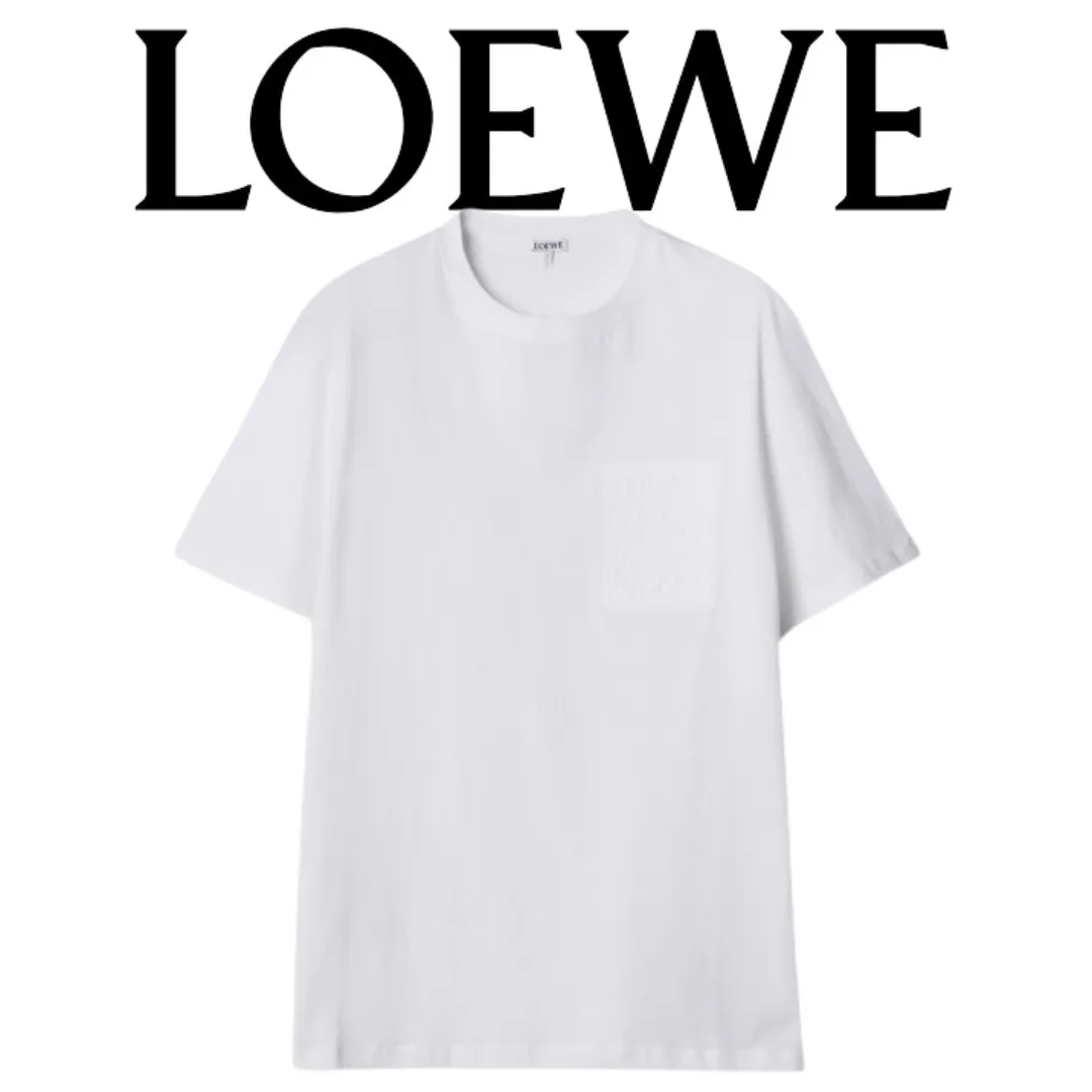 LOEWE  |Crew Neck Cotton Short Sleeves Logo Luxury