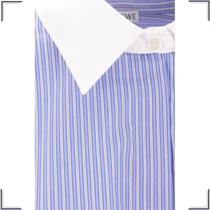 LOEWE  |Stripes Casual Style Long Sleeves Cotton Party Style