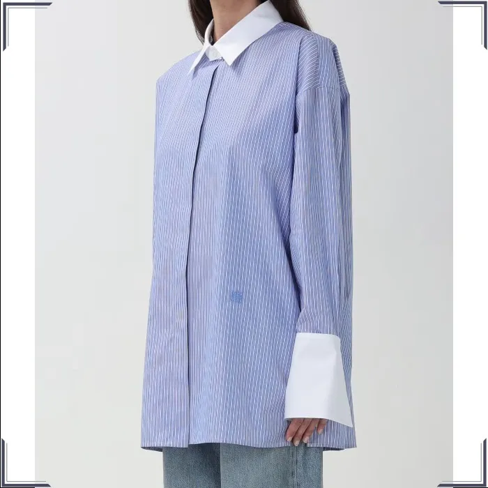 LOEWE  |Stripes Casual Style Long Sleeves Cotton Party Style