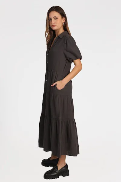 Long Parker Dress - Carbon