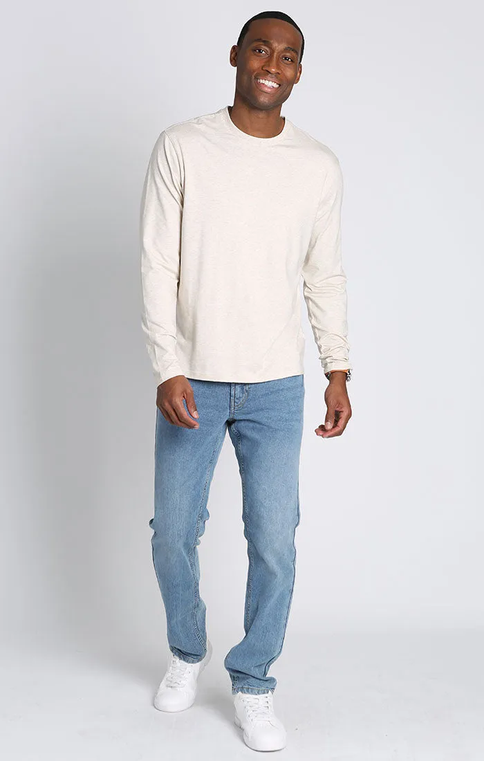 Long Sleeve Cotton Modal Crewneck