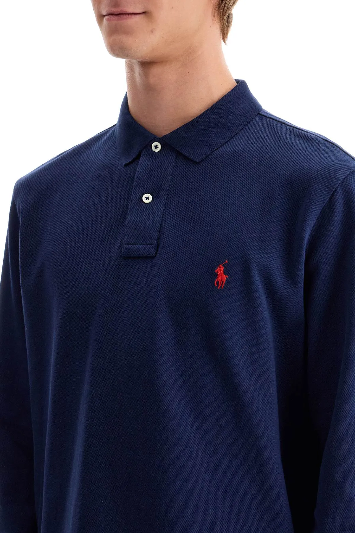 long-sleeved polo shirt