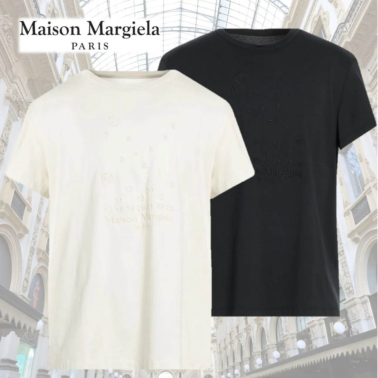 Maison Margiela  |Crew Neck Plain Cotton Short Sleeves Logo Designers