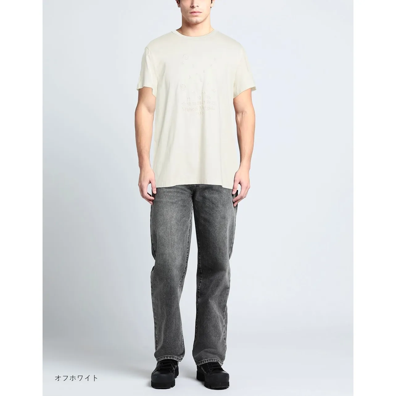 Maison Margiela  |Crew Neck Plain Cotton Short Sleeves Logo Designers