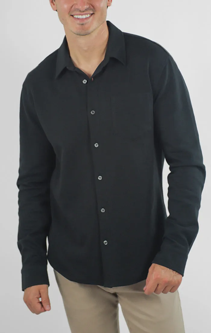 Manor Long Sleeve Cotton Double Face Shirt