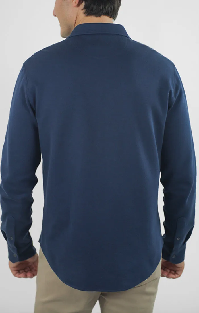 Manor Long Sleeve Cotton Double Face Shirt