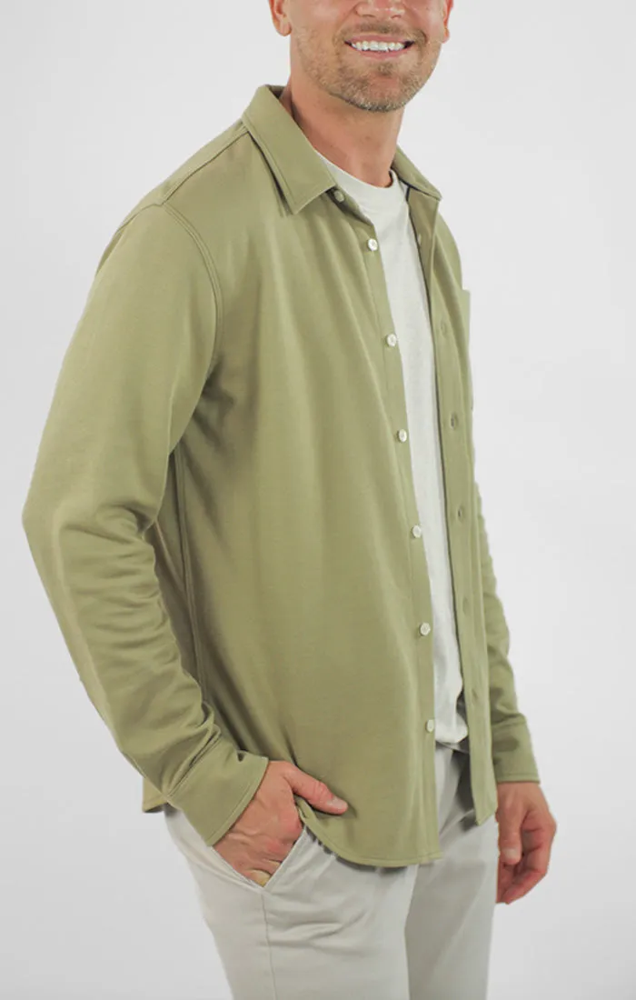 Manor Long Sleeve Cotton Double Face Shirt