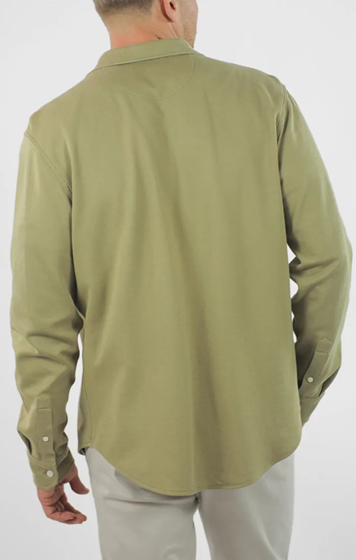 Manor Long Sleeve Cotton Double Face Shirt